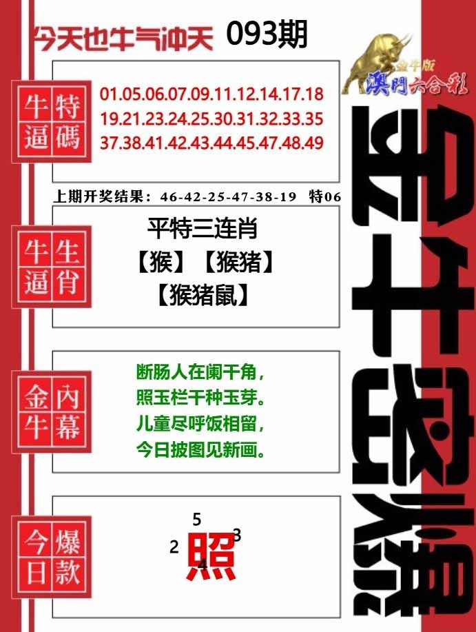 093期金牛密爆[图]